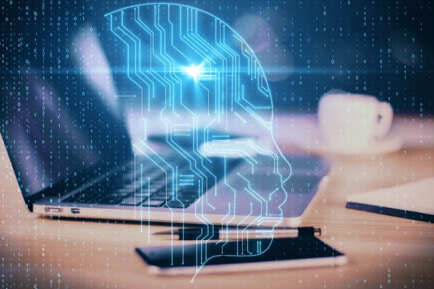 Concepto de IA y tecnología