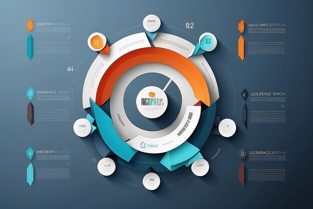 Foto concepto de infografía de gradiente