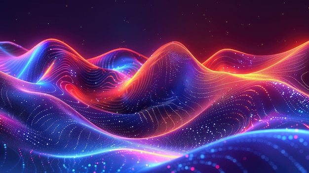 concepto de innovación tecnológica con circuitos interconectados y senderos de luz vibrante