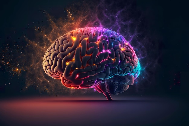 Foto concepto de inteligencia humana cerebro humano