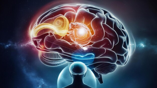 Foto concepto de inteligencia humana cerebro humano