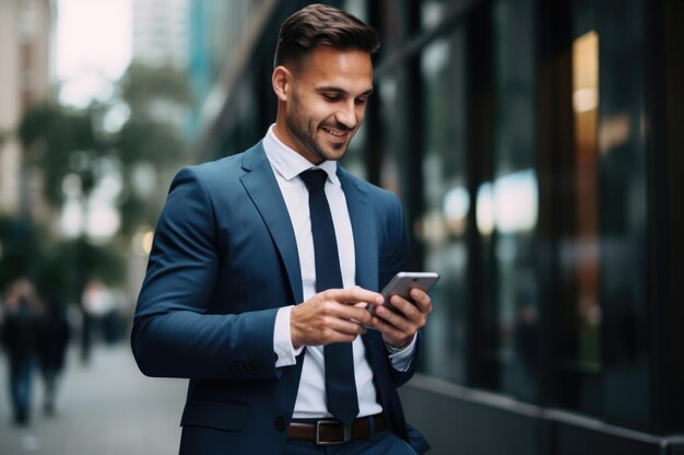 Foto concepto de jefe o empleado de una persona de negocios