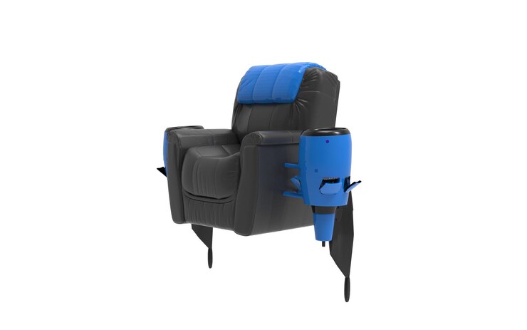 Foto concepto de jet de silla de tiro completo de render 3d