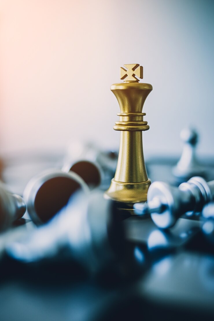 concepto de juego de mesa de ajedrez de ideas de negocios