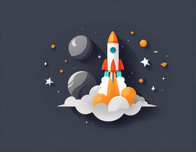 concepto de lanzamiento de cohete de inicio lanzamiento de cohete inicio lanzamiento de inicio negocio startuprocket l