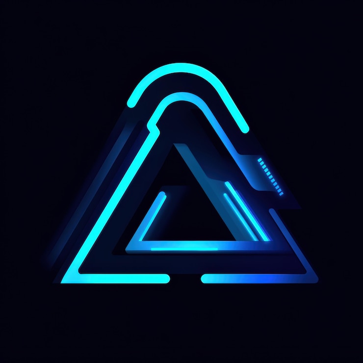 Foto concepto de logotipo llamativo que destaca la importancia de la ia hoy en día