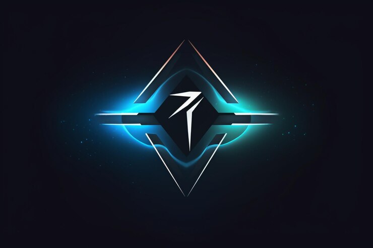 Foto concepto del logotipo de sincronización de flecha gemela