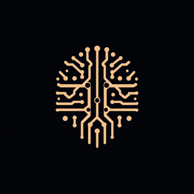Foto un concepto de logotipo único que refleja la evolución de la tecnología de ia