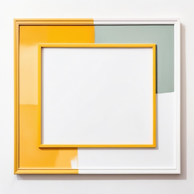 Concepto de marco cuadrado minimalista
