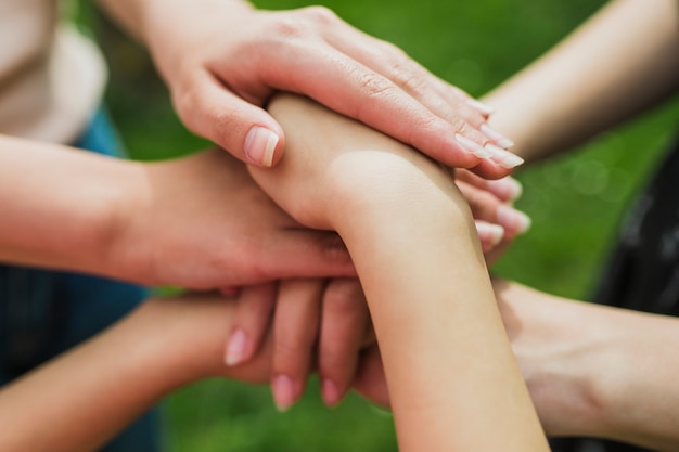 Foto concepto de medio ambiente y voluntarios