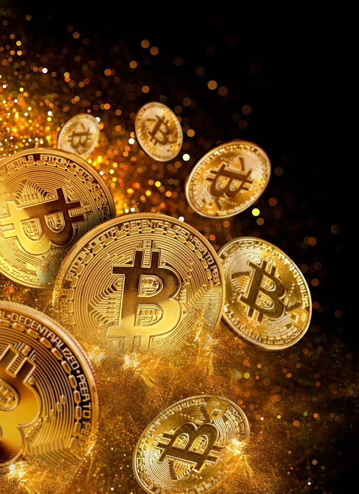 Foto concepto de minería de bitcoins