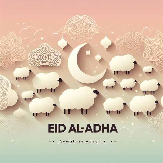 El concepto minimalista de Eid al adha