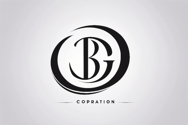 Concepto moderno de logotipo de BG para negocios y marca