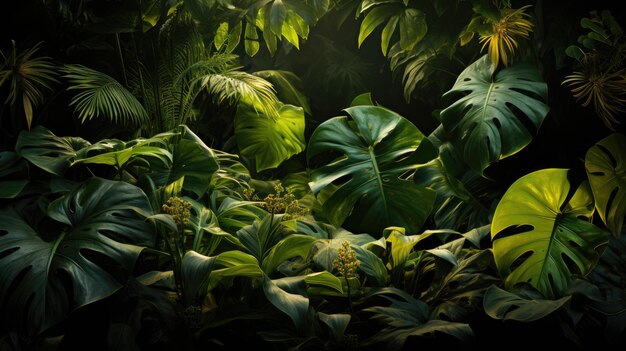 El concepto de naturaleza oscura de la hoja tropical
