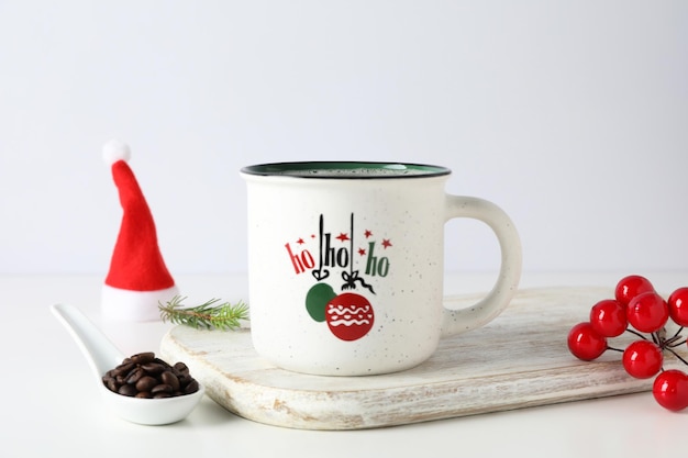 Concepto de Navidad y Feliz Año Nuevo Café de Navidad