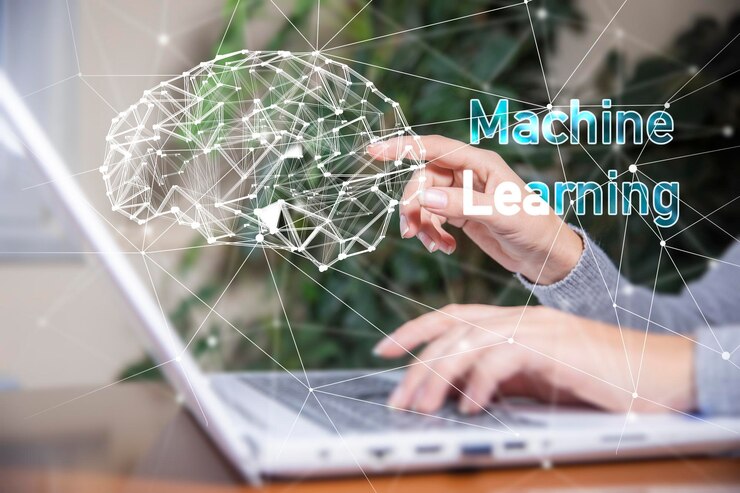 Foto concepto de negocio de tecnología de aprendizaje automático