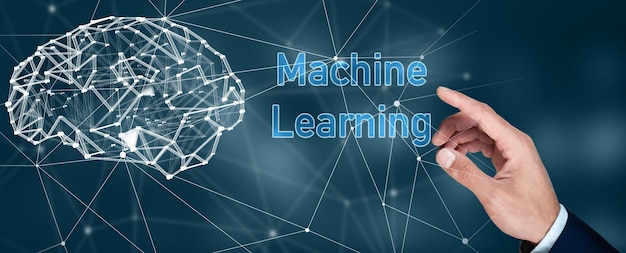 Concepto de negocio de tecnología de aprendizaje automático