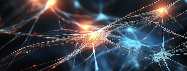 concepto neuronal imagen generada por la IA