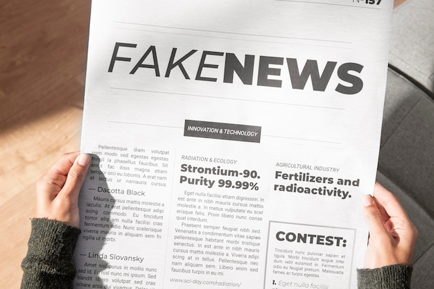 Concepto de noticias falsas