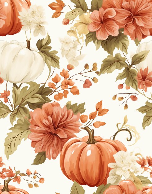 Concepto de otoño con fondo estampado