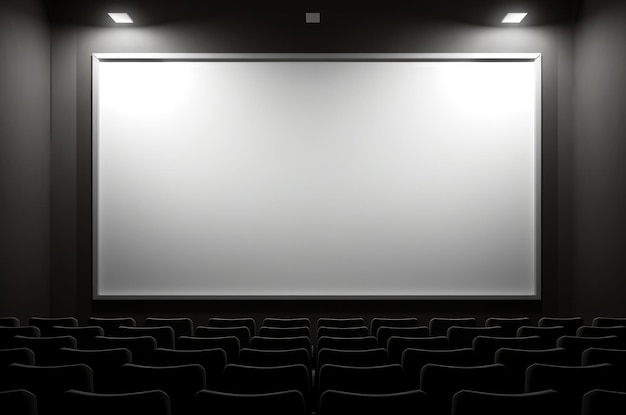 Foto concepto de pantalla de cine vacía