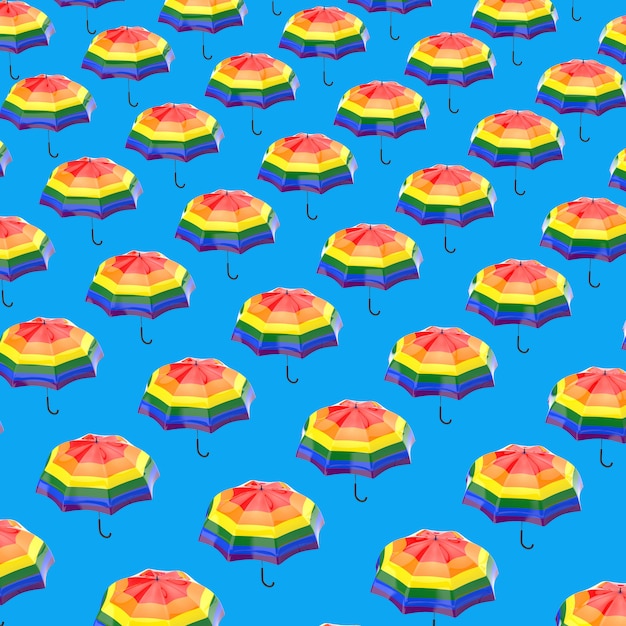 Concepto de paraguas - Ilustración 3D