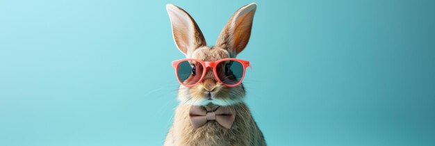 El concepto de Pascua que es una fiesta divertida celebración de animales generativo Ai