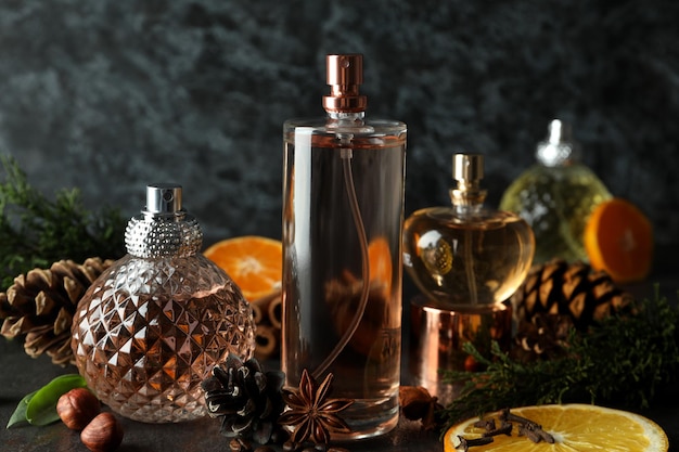 Concepto de perfume con sabor fragante de cerca