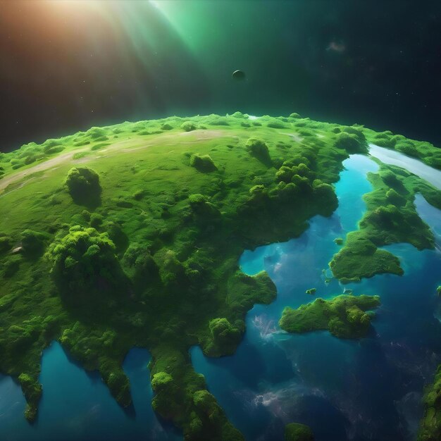 El concepto de planeta verde