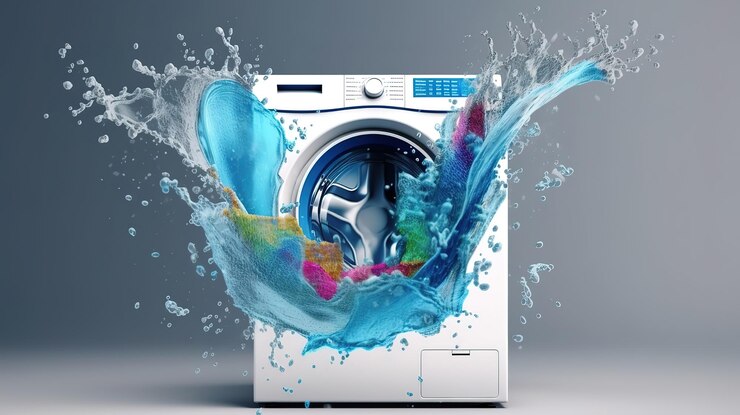 Concepto de polvo de lavado de ropa Color brillante Generativo Ai