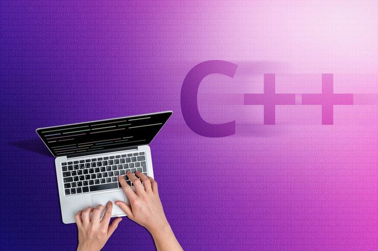 Foto concepto del popular lenguaje de programación c plus plus.