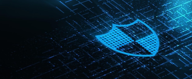 Concepto de privacidad empresarial de protección de datos de seguridad cibernética