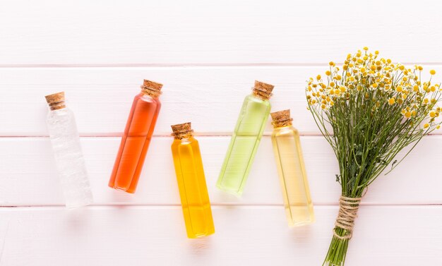 Concepto de productos cosméticos de aromaterapia spa