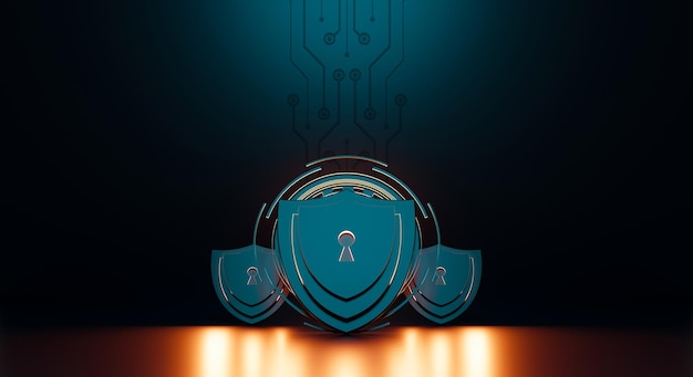 Concepto de protección de la red, seguridad de la computadora y seguridad de sus datos
