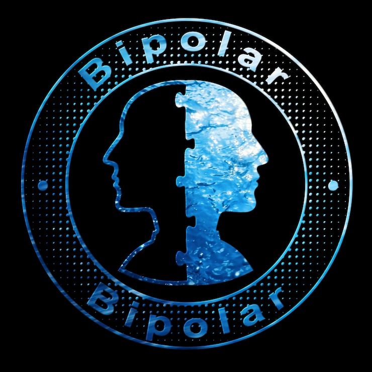 Foto concepto de la psicología bipolar