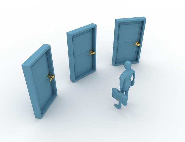 Concepto de puertas