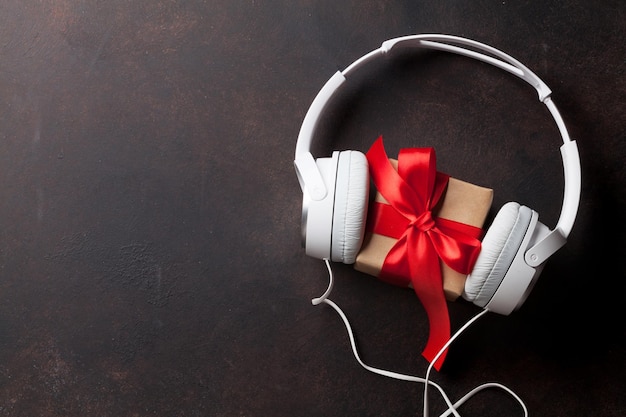 Concepto de regalo de música