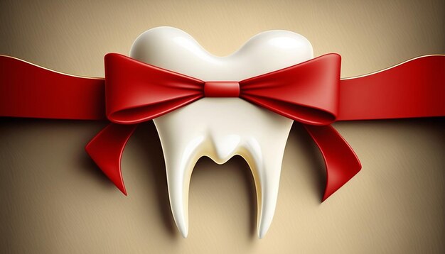 Concepto de regalo de tratamiento dental IA generativa