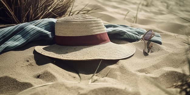 Concepto de la relajación de las vacaciones de las vacaciones de verano de la playa