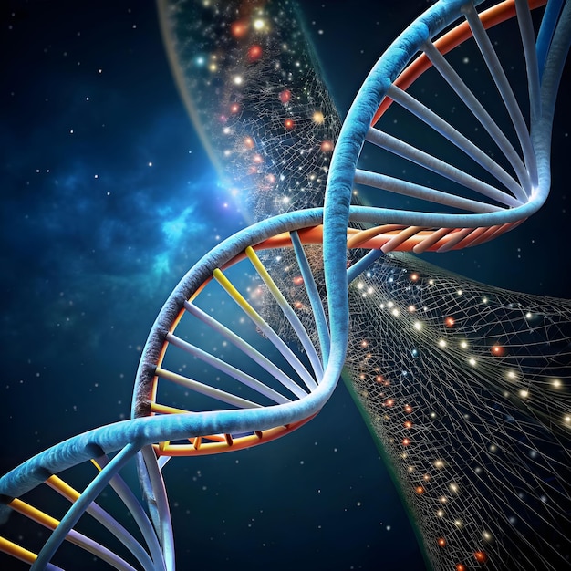 Concepto de representación del ADN