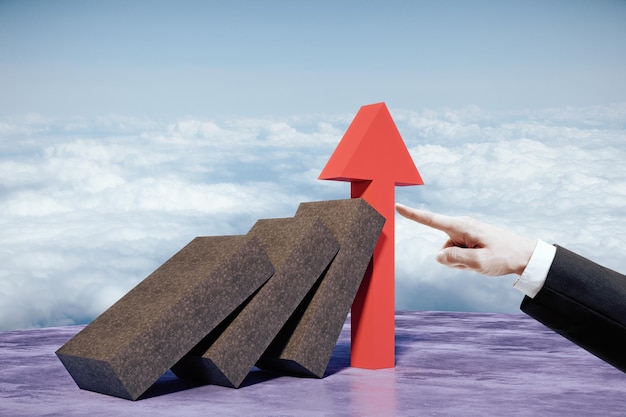 Concepto de reto empresarial