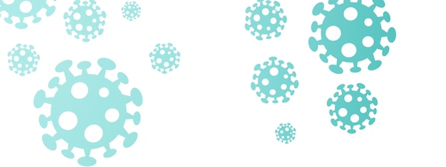 Concepto de riesgo pandémico de fondo del virus de Corona Ilustración en 3D