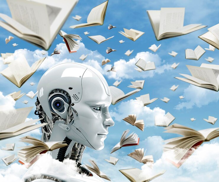 Foto concepto de robot ia