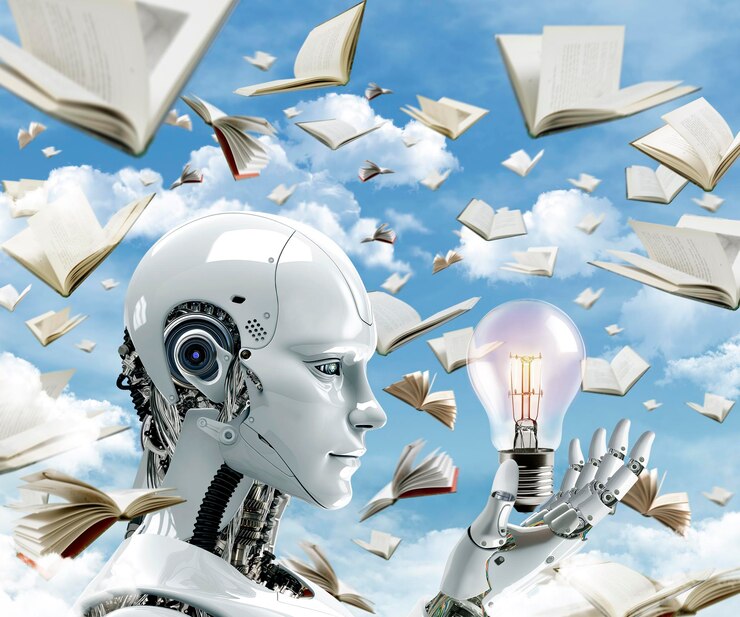 Foto concepto de robot ia