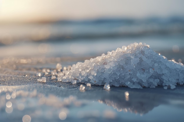 concepto de sal blanca natural recurso mineral