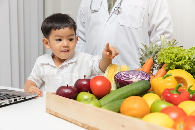 Concepto saludable y la nutrición.