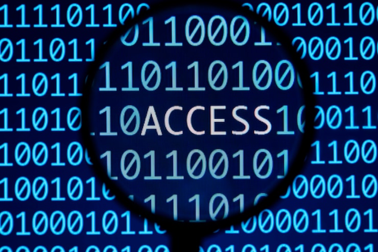 Foto concepto de seguridad de datos en línea