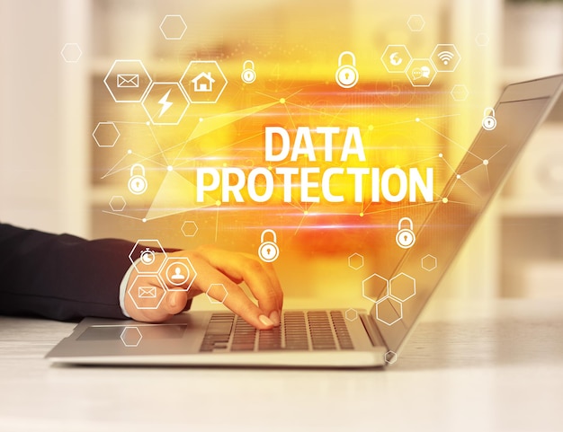 concepto de seguridad en Internet y protección de datos