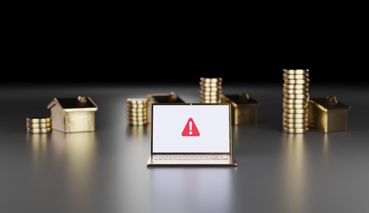 Foto concepto de seguridad y protección de datos vista superior