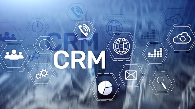Concepto de servicio de análisis de gestión de CRM de clientes empresariales Gestión de relaciones
